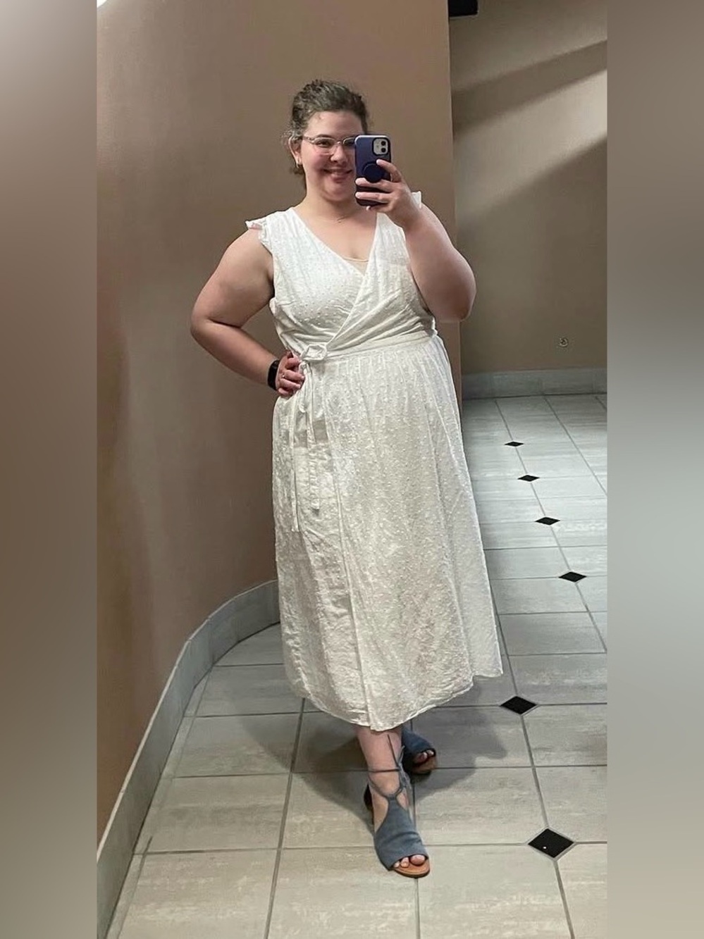 White Loft Wrap Dress